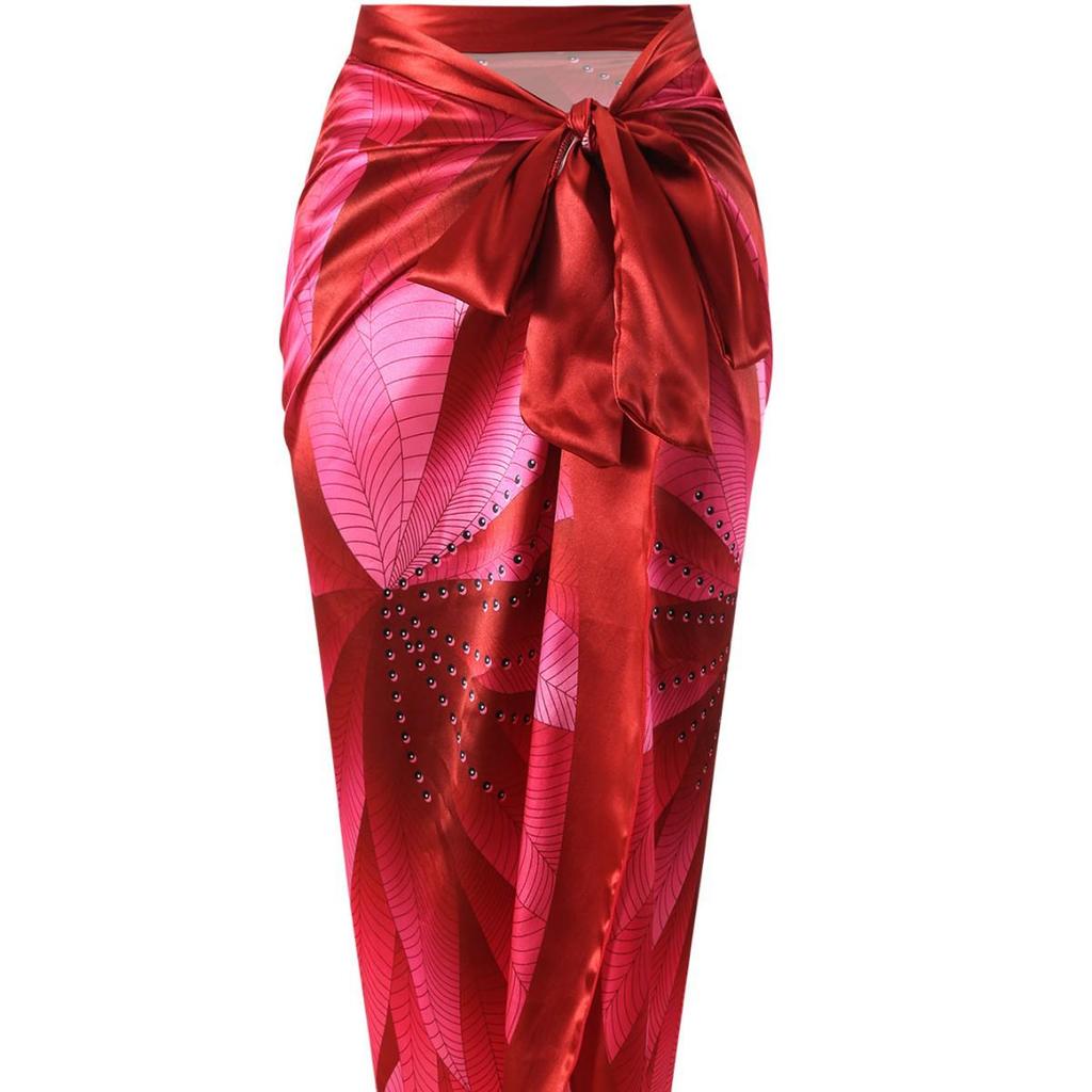 Női luxus divatos kétrészes és fátyolos fürdőruha: Szexi, karcsú, egyrészes megjelenés, tökéletes tengerparti nyaraláshoz