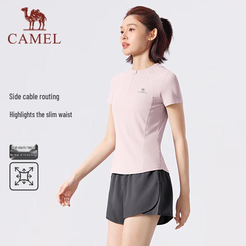 CAMEL Women's Running Fitness Two-piece Shorts Set