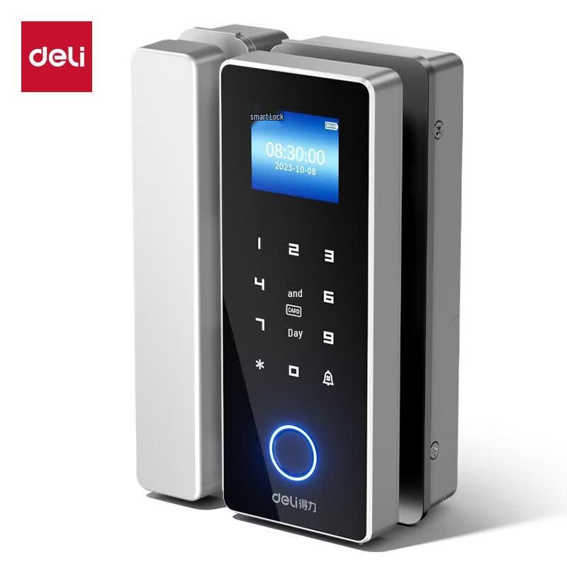 Deli AL195 Smart Fingerprint Glass Door Lock CN plug (adapter included)