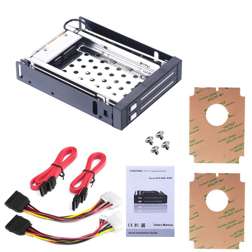 Hard Drive Backplane Enclosure Hot Swap Mobile Rack for 2.5in HDD SDD (Not Inclube Hard Disk)