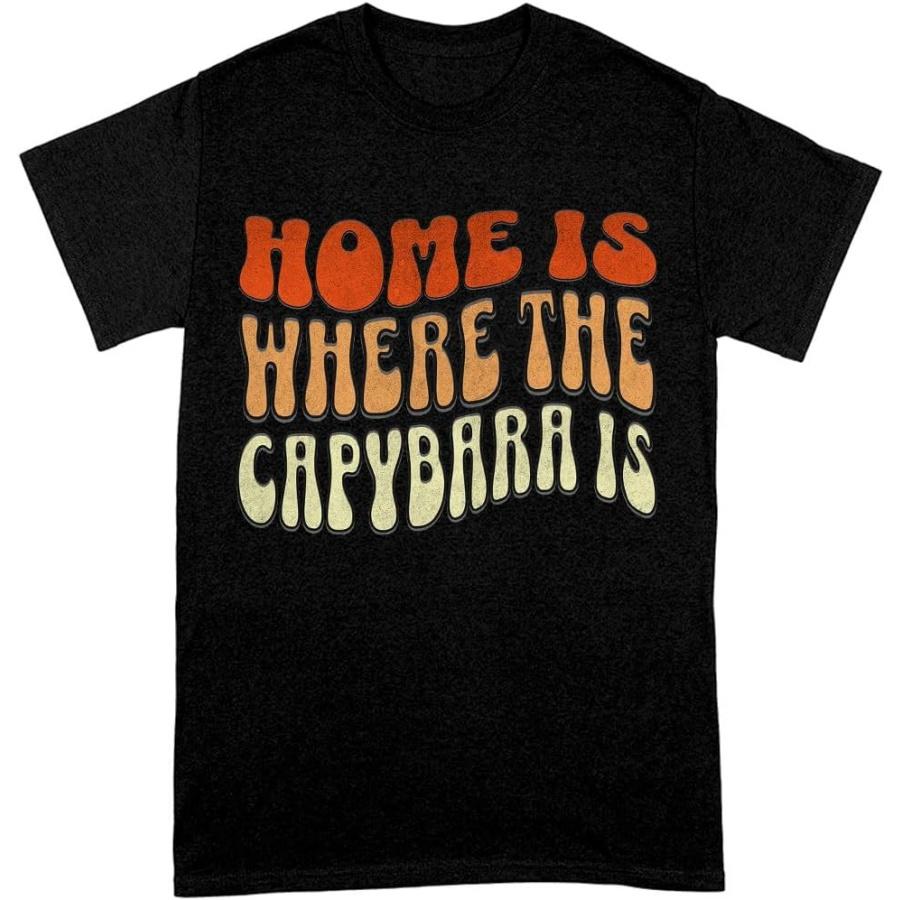 Home is Where The Capybara is T-Shirt - Capybara Gifts - Funny Animal Items XXXXXL разноцветный
