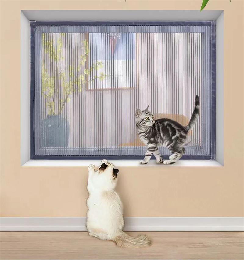 מסך חלון דביק בקיץ נגד יתושים למנוע חרקים מעופפים וילונות רשת בלתי נראים חלון מסך מגנטי נשלף