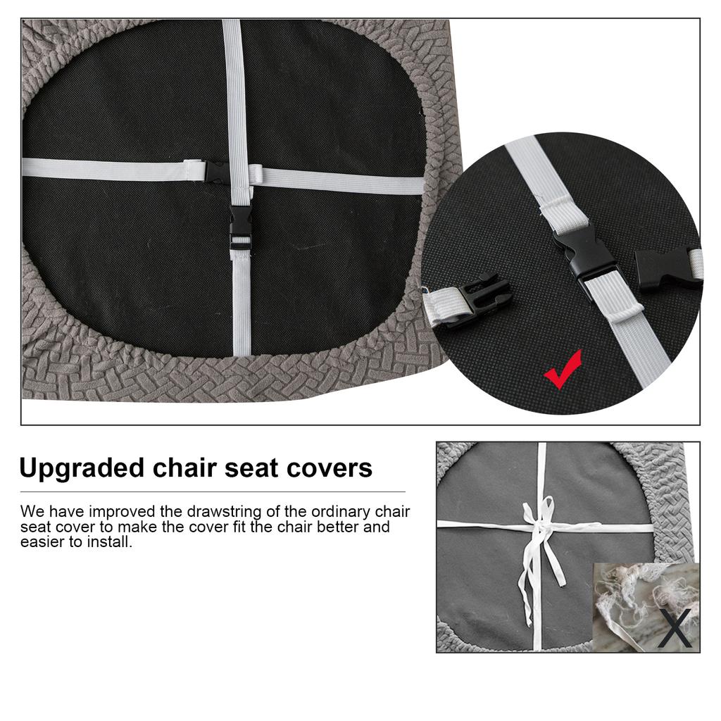 1pc Chair Covers Stretch Oil Proof And Dust-proof Chair Seat Cover Apply To Dining Room Wedding Living Room