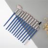 12PCS Eyeshadow Makeup Brushes Blending Eyebrow Brush Eyeliner Brush Wool Hair Small Fan Brush Cosmetic Tool