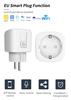 WiFi Smart Socket, European Standard, 16A with Mobile App, Remote Control, Timer, and Alexa Voice Control.