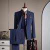 Douyin Bestseller Men's Notched Lapel Business Casual Three-Piece Suit Set