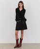 ITOV SEOUL Flare Belted Cardigan Black