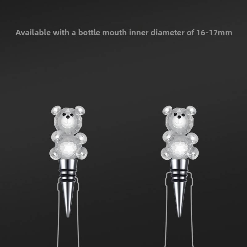 Tappo Moderno Minimalista per Bottiglia di Vino con Design a Sfera di Cristallo per Bar di Casa e Collezionisti