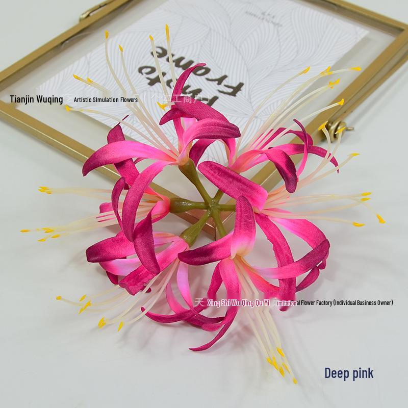 Lycoris Radiata and Zephyranthes Artificial Flower Arrangements for Indoor Decoration and Photography Props