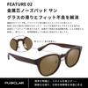 Polarized Sunglasses Stylish and Perfect for Everyday Use TAC UV400 TR90 Frame Fits Japanese Faces Comfortable for Reading at Cafes [PUKCLAR] Men's -