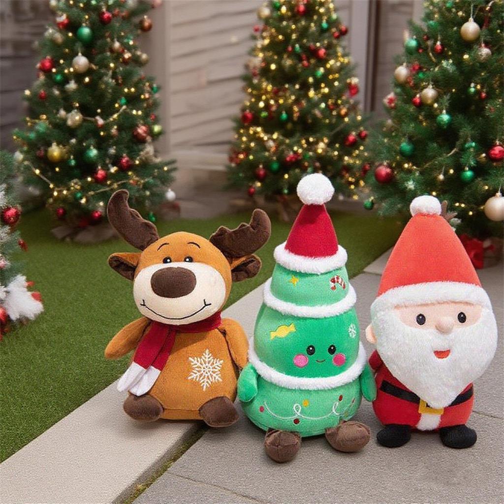 Cartoon Christmas Snowman Christmas Tree Pillow Gingerbread Doll Sofa Cushion Holiday Decoration