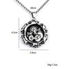 Necklace Retro Mechanical Gear Skull Men's Pendant