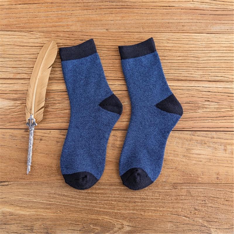 Boot Socks for Men Cushions Socks Thick Geothermal Sock Warm Winter Ankle Socks Casual Cosy Crew Socks Hiking Cosy Socks