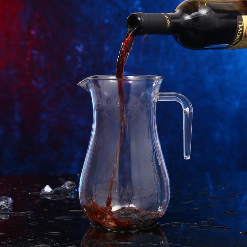 Unbreakable Wine Dispenser Transparent Cold Pitcher Household Acrylic Wine Decanter  Restaurant