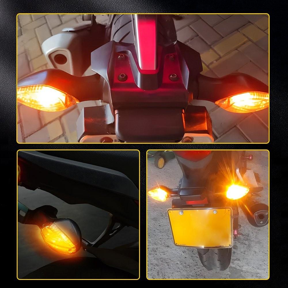 2X Front/Rear Turn Signal Lights For Honda NC700S NC700X DCT 2012-2017 Amber