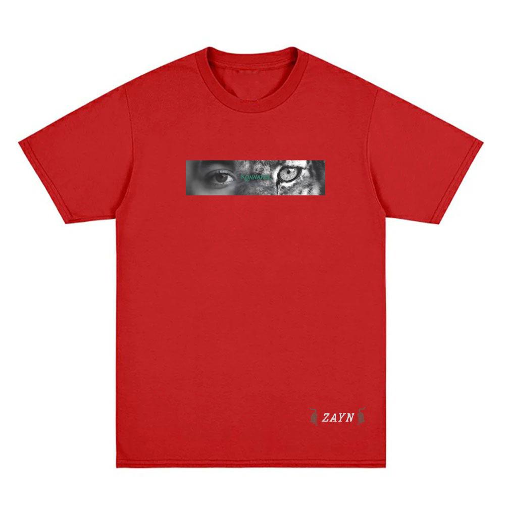 

New Album KONNAKOL SWIMMING THROUGH Tee 2026 New Zayn Malik 100% Cotton Casual T-shirt Unisex Comfortable Tops XXL червоний