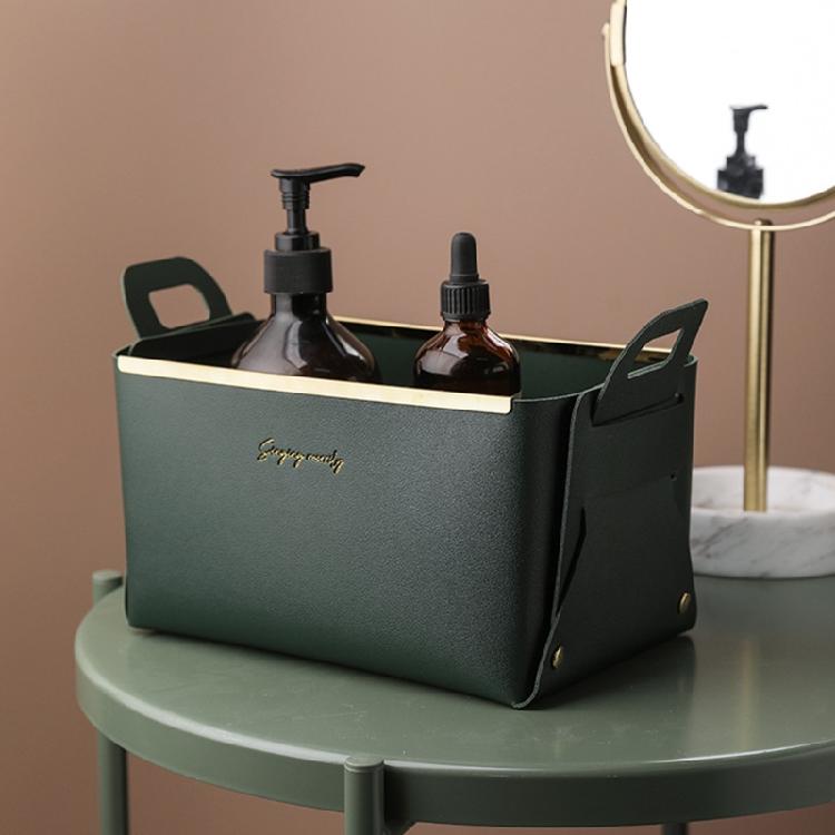 Creative Leather Storage Boxes Small Things Collection Help You to Save Spac