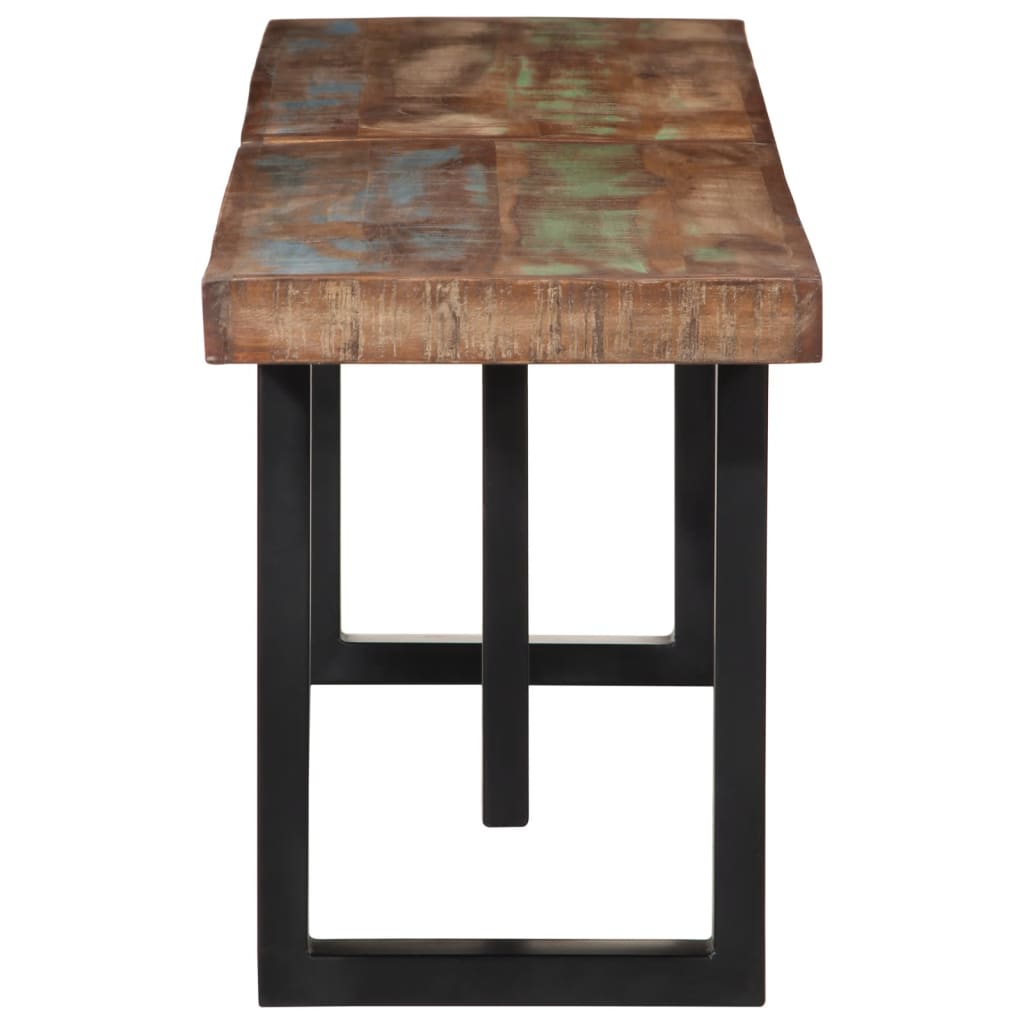 Bank 160 cm Solid Reclaimed Wood and Steel