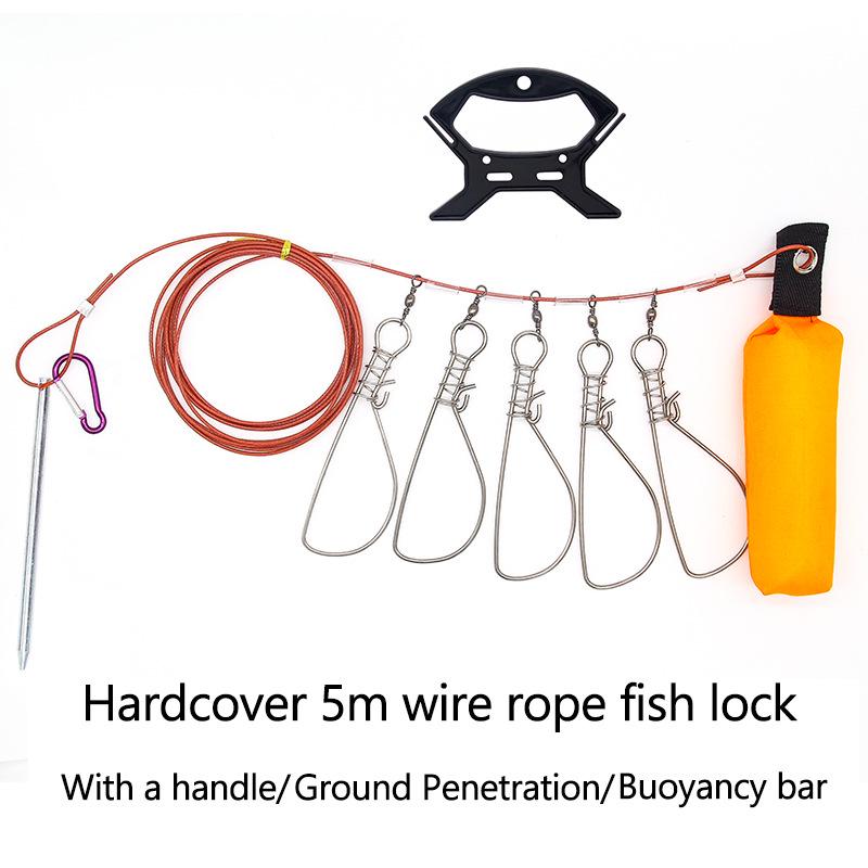 Stainless Steel Fish Lock: 5-Buckle Simple Pack or 10-Buckle Deluxe Pack