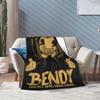 Bendys Horror Game Inked Machines Flannel Fashion Blanket Puzzle Vintage Throw Fashion Blanket for Home Hotel Sofa 200x150cm Ultra-Soft