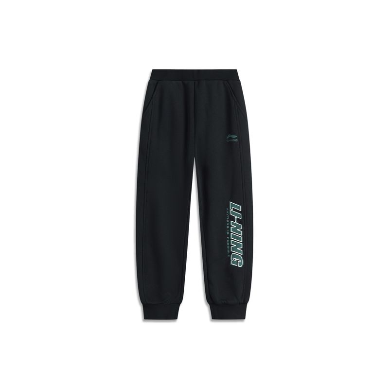 

Li Ning Kids Fleece-lined Thickened Autumn and Winter Cotton Pants Black (Fleece-lined) 90cm