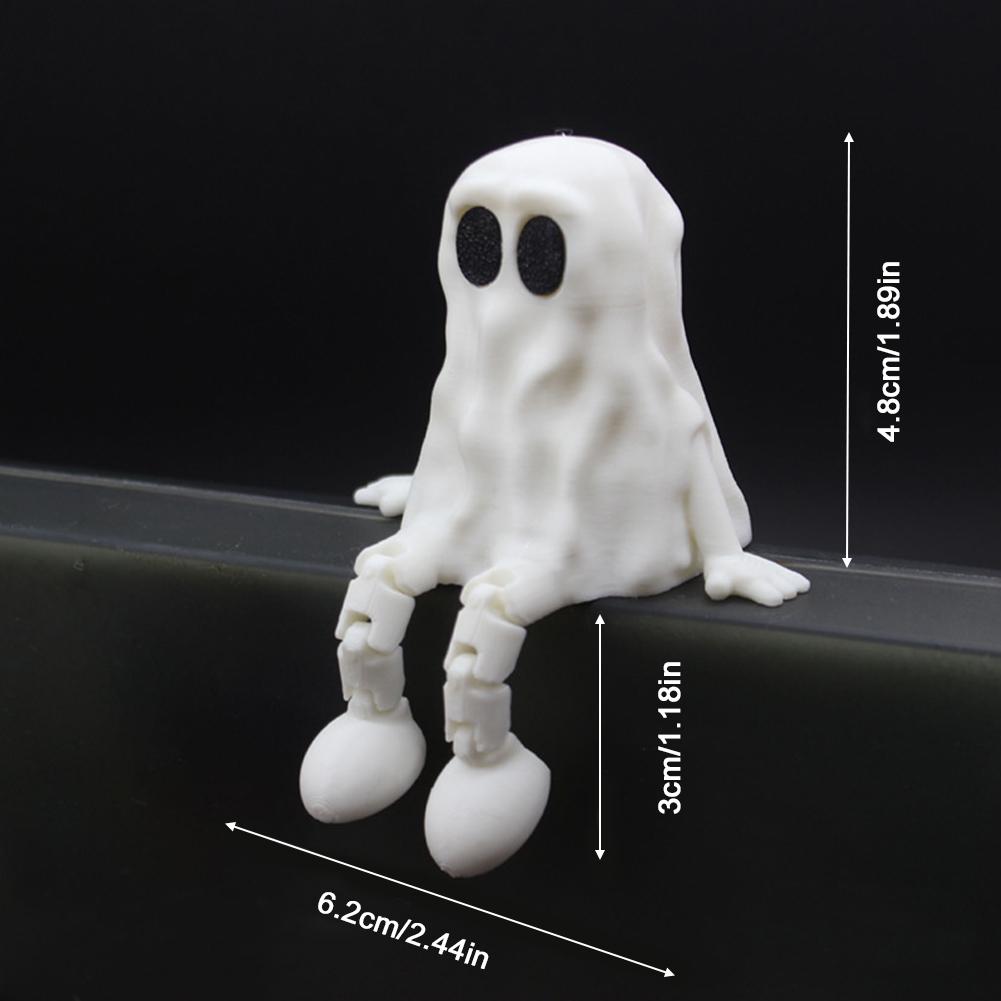 Halloween Pumpkin Figurine 3D Printed Sitting Pumpkin Desktop Halloween Decorations Creative Party Gift Ornaments