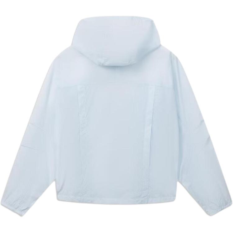 Li-Ning Outdoor CF Waterproof Solid Color Zipper Hooded Versatile Casual Sun Protection Clothing Women Outerwear AFDW216-2