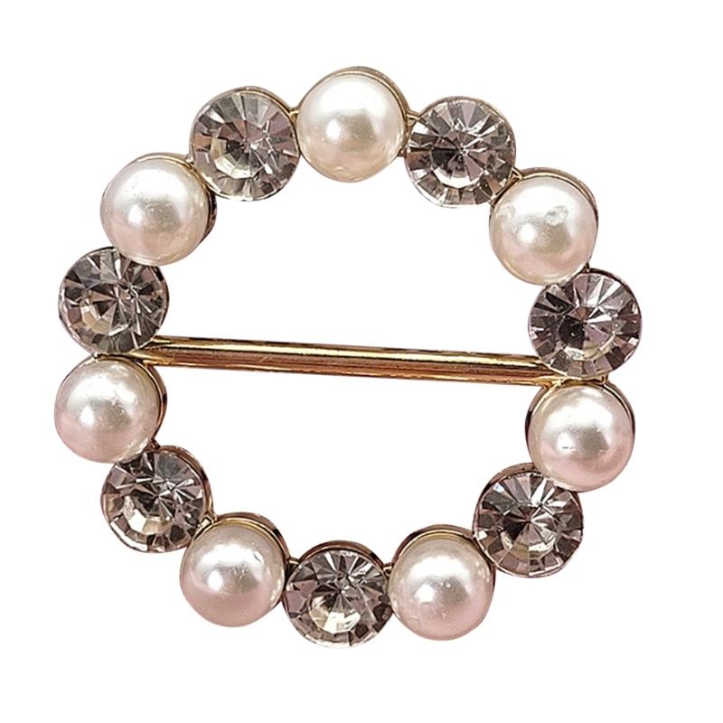 Silk Scarf Ring Clip T-Shirt Tie Wrap Holder Brooch Women Scarves Clasp Waist Buckle Fashion Metal Ring for Shirt Clothing Decor