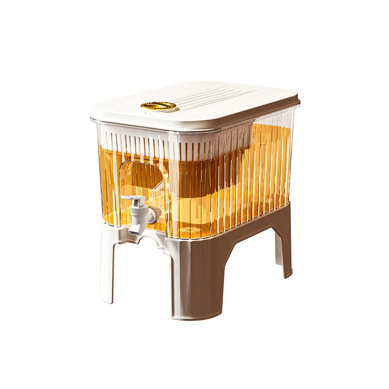 Frigider de uz casnic Alb rece Suc deschis Fructe Băutură Ceai Găleată Capacitate mare Sticla cu apă rece la temperatură înaltă