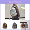 Modern Trendy Leopard Pattern Plush Backpack For Kids Ideal For Daily Use