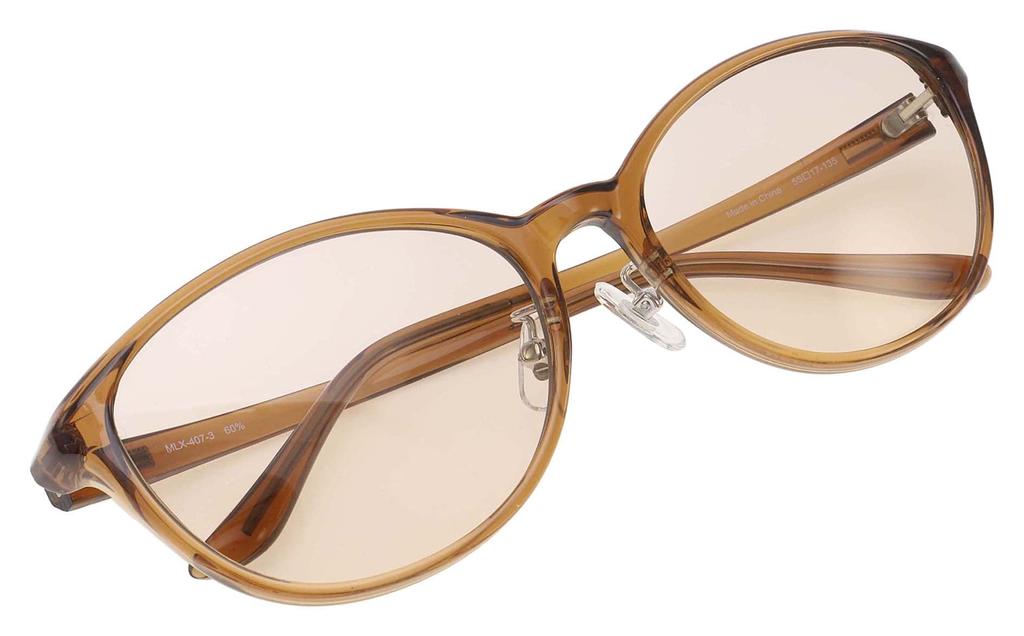 Whitening and UV Melax Melanin Boston Clear [MELAX] Protection, Sunglasses, Type, Brown, 407-3
