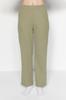 Women's Fashion New Pajama Set Green Waffle Tshirt-Pants Knitted Pajama Set