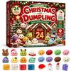 2026 Stress Relief Squishy Toy Set - Christmas Blind Box Slow Rising Bun Fidget Toy, Soft Squeeze Anxiety Relief Gift 