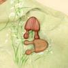 Dual-Pronged Wooden Nose Massager and Acupoint Gua Sha Comb