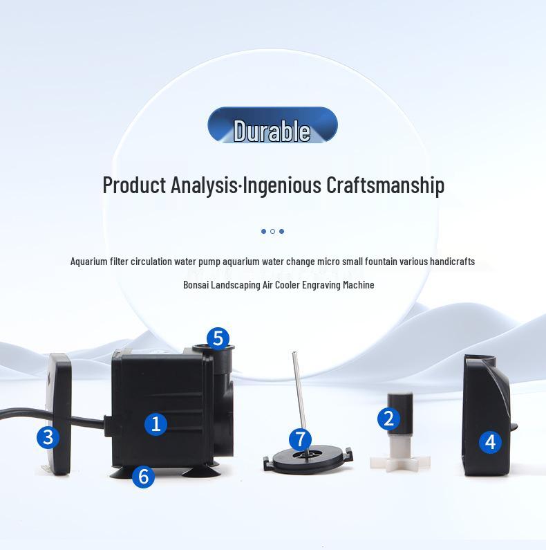 Leise Tauchwasserpumpe für Aquarium & Umbau ländliche Toilette