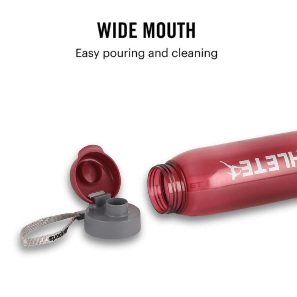 Unzerbrechliche, auslaufsichere Trinkflaschen mit Klappverschluss für Fitnessstudio, Reisen, Zuhause | 800 ml, BPA-frei, 2er-Set | Langlebiger Kunststoff, Gefriersicher, Stilvolles klares Design