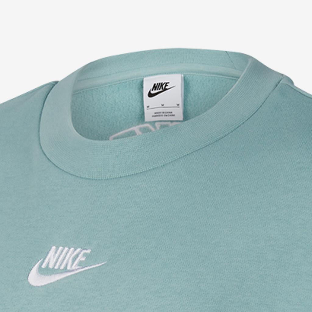 Nike Logo Embroidered Round Neck Sweatshirt Kids Tops Mineral FQ6993-309
