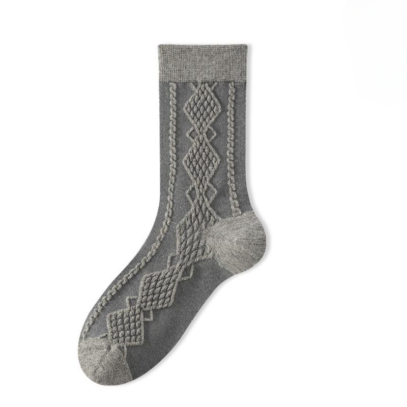 Female Spring and Summer All Kinds of Stereo Relief Anti Woven Boneless Cotton Socks
