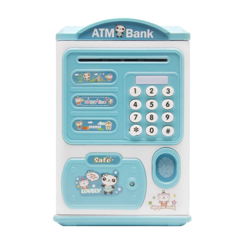 Piggy Bank Toy Kids Mini Money Pot Fingerprint Identification Children Plastics