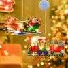 1Pc Christmas Window Decoration Hanging Lights 8 Styles LED Suction Cup Santa Claus Holiday Scene Atmosphere Decor