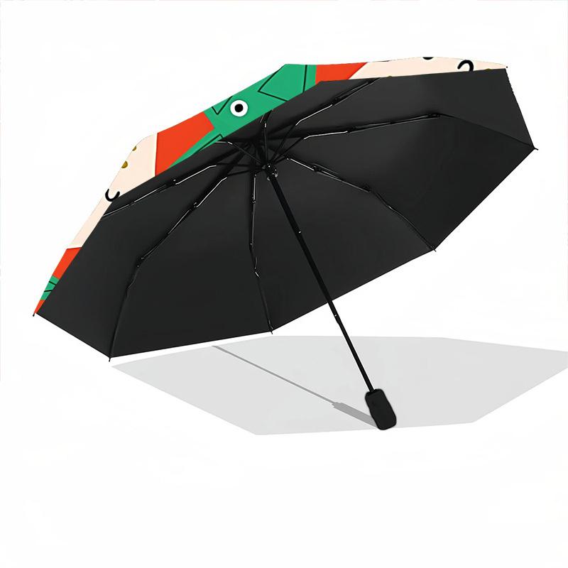 1pc Star Pattern Automatic Folding Umbrella - 8-Rib Automatic Open/Close, Large Canopy Birthday Festival Gift yy251217149