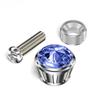 Car License Bolt Fastener Kit, Diamond Encrusted License Plate Frame