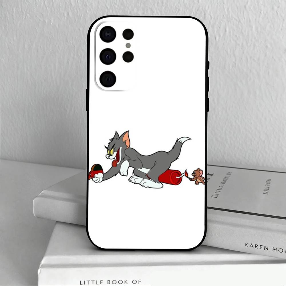 F-Funny TomS Cartoon J-JerryS  Phone Case For Samsung S25,S24,S21,S22,S23,S30,Ultra,S20,Plus,Others Soft Black Cover