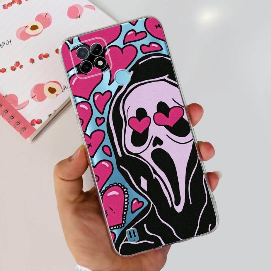 Für Realme C21Y C25Y Hülle Niedliche Bemalte Abdeckung Weiche Silikon Handyhülle Für Realme C25Y C 21 Y RealmeC21Y RelmeC25Y Rückabdeckung Taschen