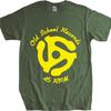 Men Cotton Tshirt Big Size Summer For Man Tshirt Old School Records 45 Rpm Logo Short Sleeve Workout Round Neck Top Tees