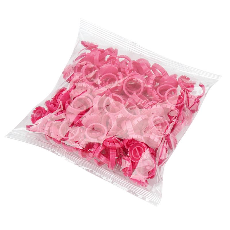 50-Pack Eyelash Glue Ring Blooming Cups for Tattooing & Beauty