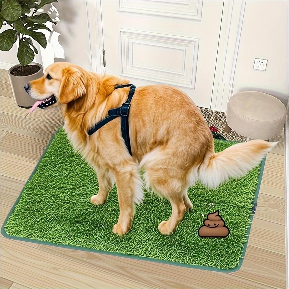 

Ultimate Washable Dog Grass Mat - Reusable, Odor-Control Artificial Lawn for Pet Training, Easy-Clean Pee Pad Non-Slip Backing 46X36cm зелёный