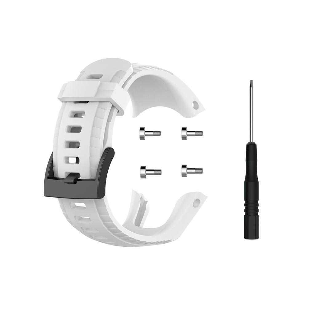 Suitable For Suunto 5 Single Color Silicone Strap Smart Watch Bracelet Fashion Durable Wristband With Tools Watch Accessories