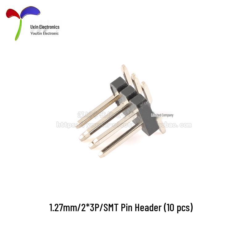 1.27mm Pitch Double Row SMT Header, 2x2 To 2x50 Pin Configuration