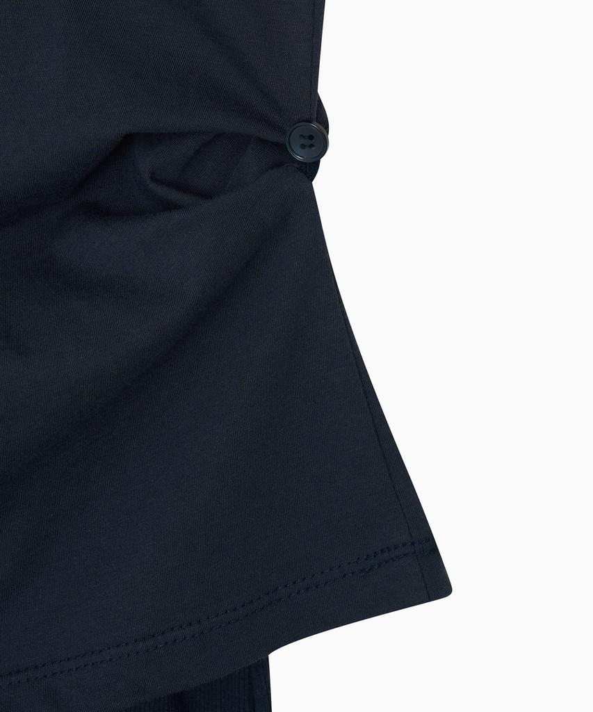 Ohesio Two-Way Layered T-Shirt, Navy